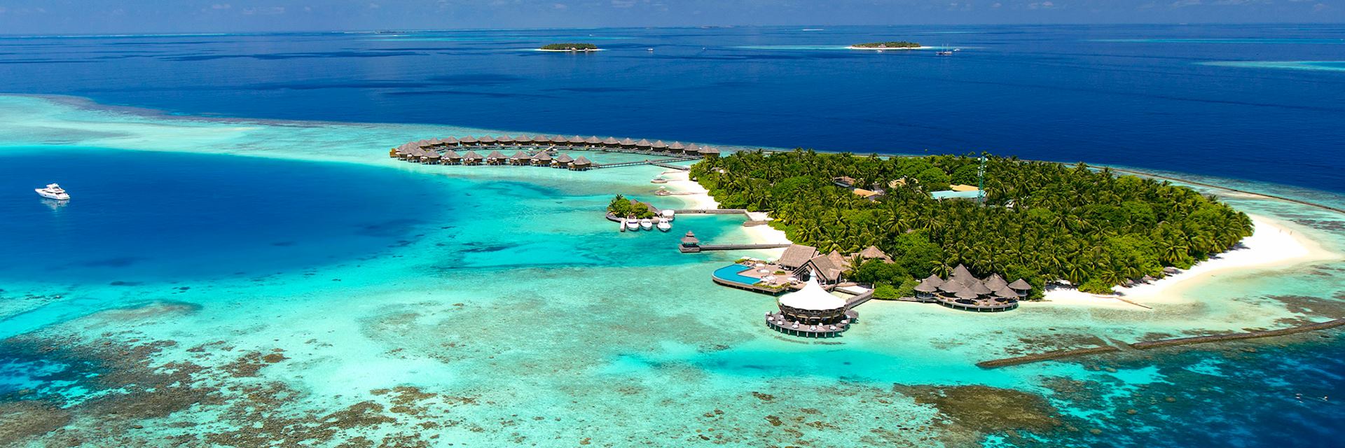 Aerial view, Baros, Maldives