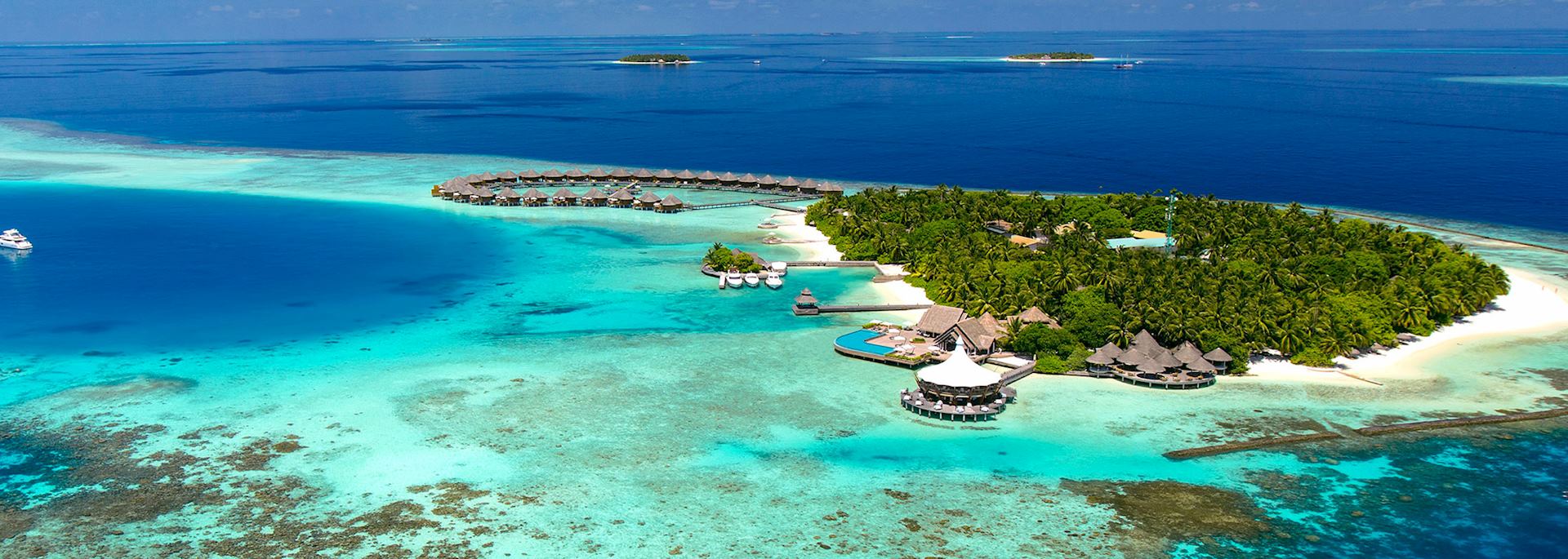Aerial view, Baros, Maldives