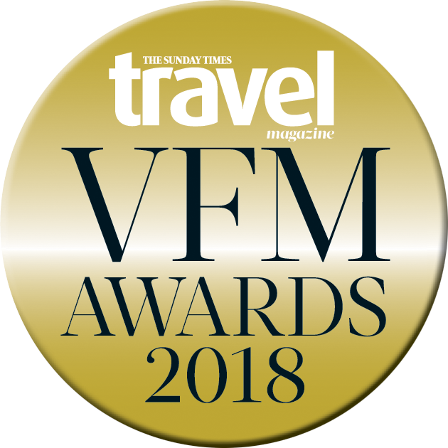 Sunday Times Travel Magazine Value for Money Award 2018