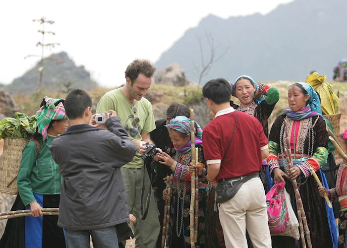 Mark with the indigenous H'mong in Sapa, Vietnam
