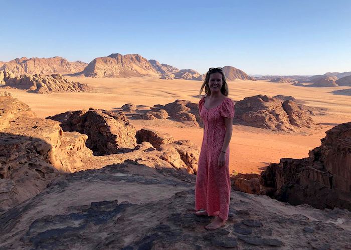Sophie in Wadi Rum, Jordan