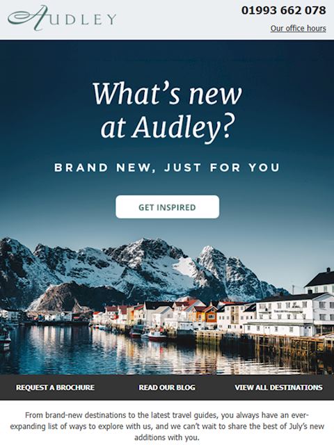What's New at Audley Email Image