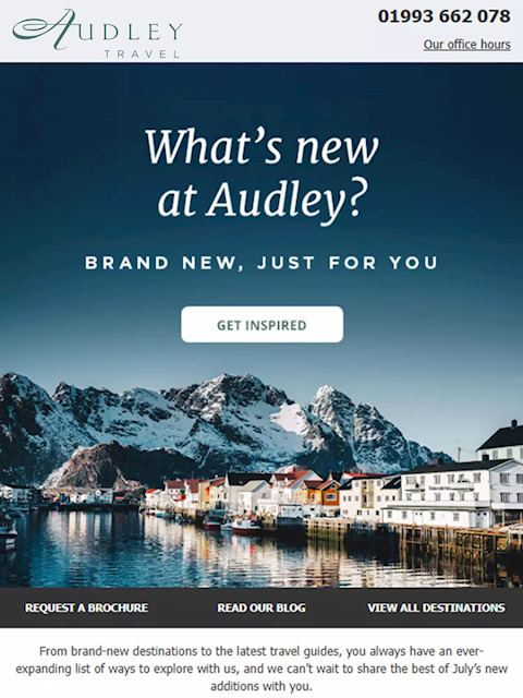What's New at Audley Email Image