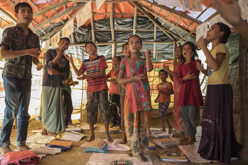 Kutupalong Learning Centre, Bangladesh (© Jack Hill)