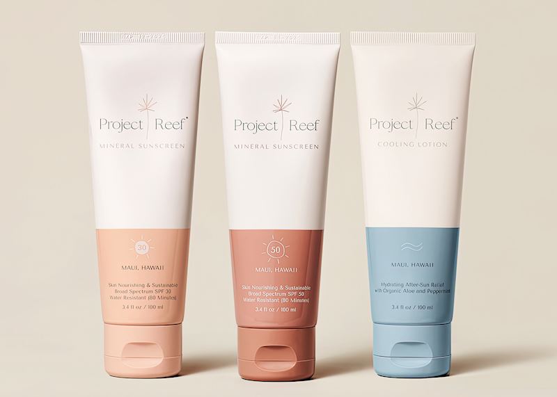 Skincare and sunscreen from Project Reef