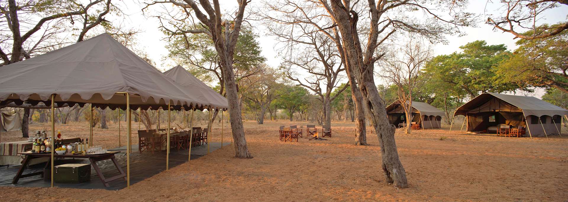 Guest area at Chobe Under Canvas, Chobe National Park