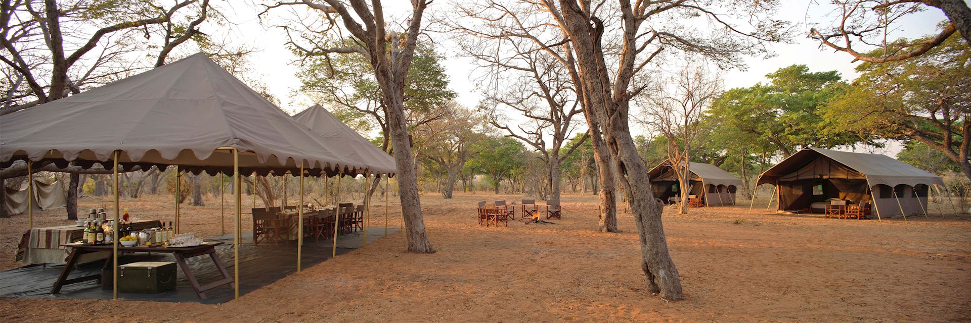 Guest area at Chobe Under Canvas, Chobe National Park