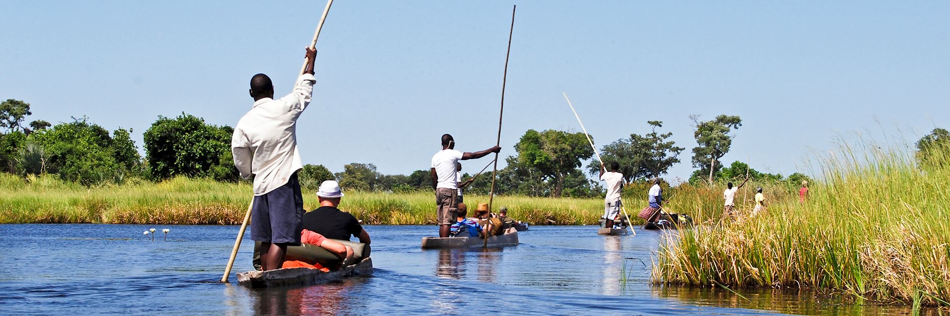 Okavango Delta mokoro boat trip