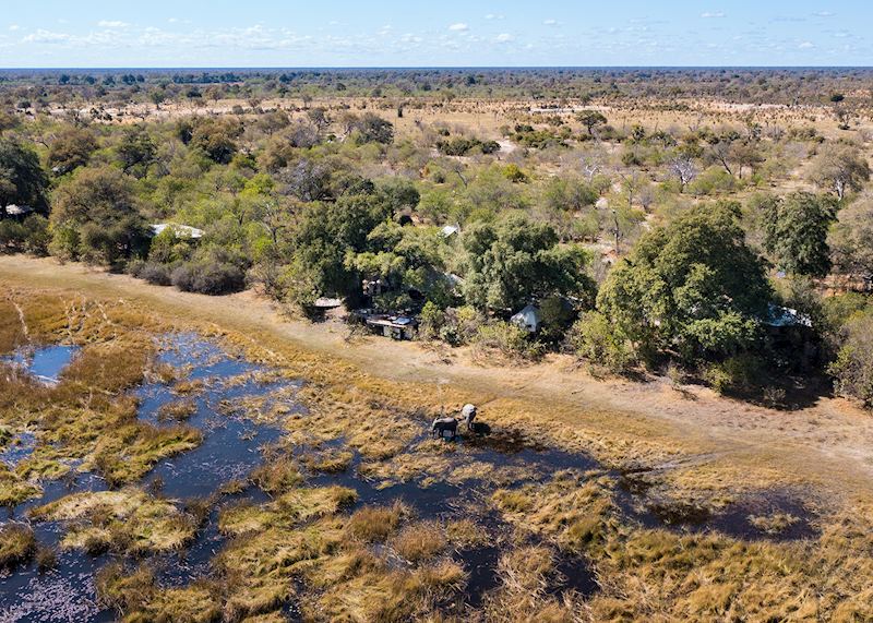 Aerial view of Zarafa Camp