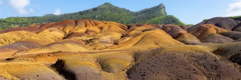An area of sand dunes know as 'Seven Coloured Earth'