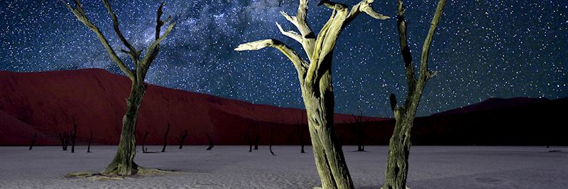 Night sky at Deadvlei near Sossusvlei