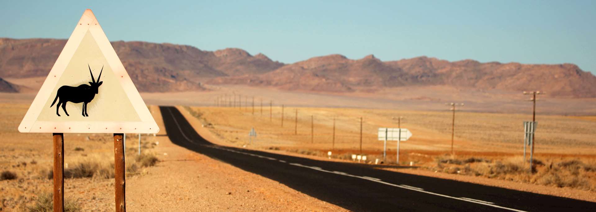 Tar road in Namibia