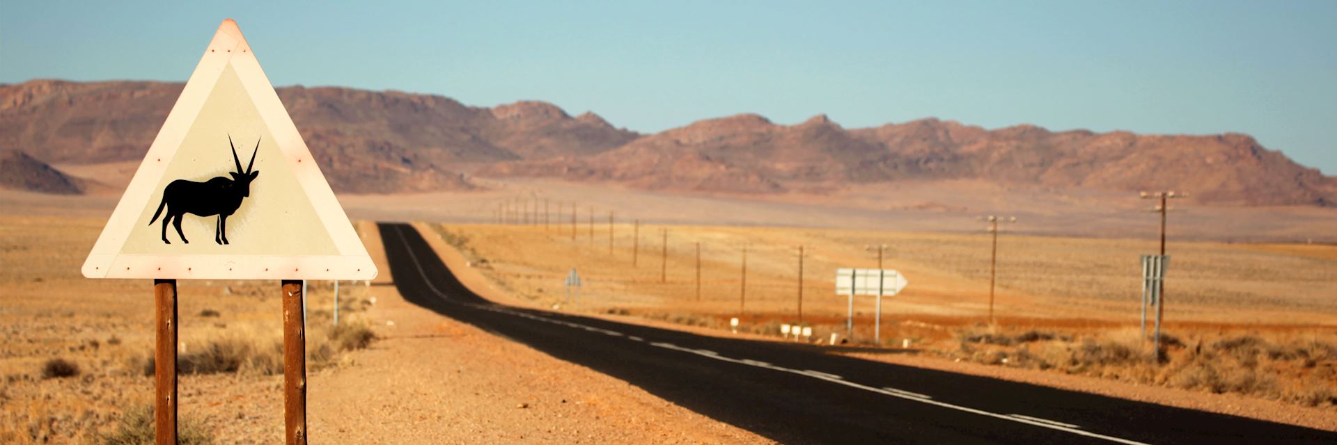 Tar road in Namibia