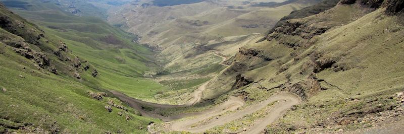 View along the Sani Pass