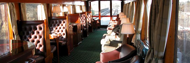 Observation Car on the Rovos Rail train 