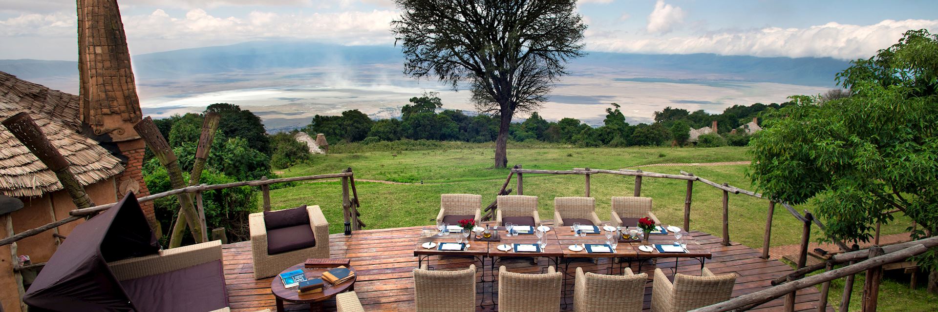 View from Ngorongoro Crater Lodge