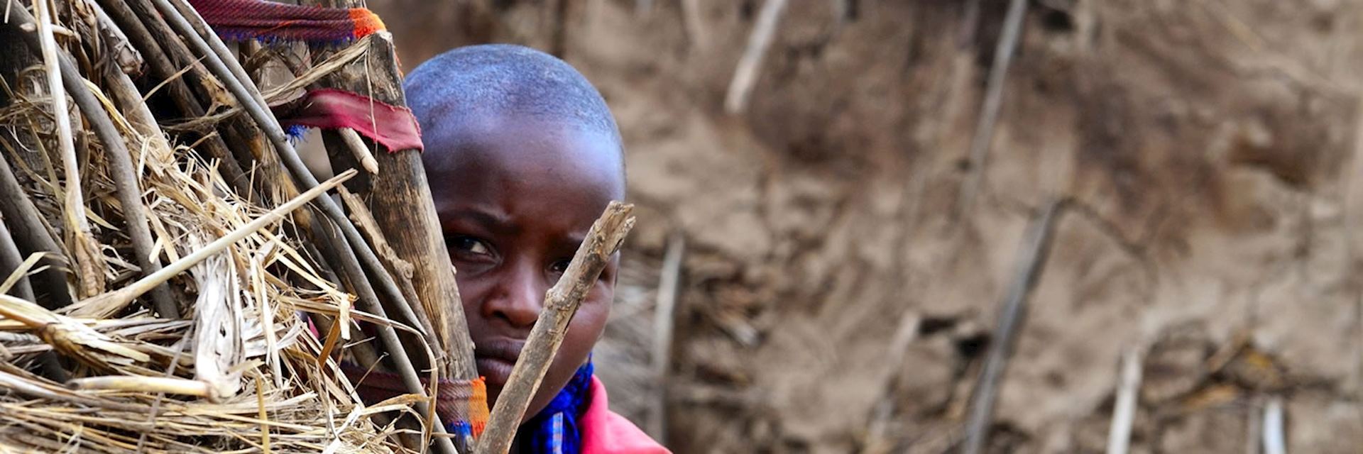 Shy Maasai boy, Ngorongoro Conservation Area