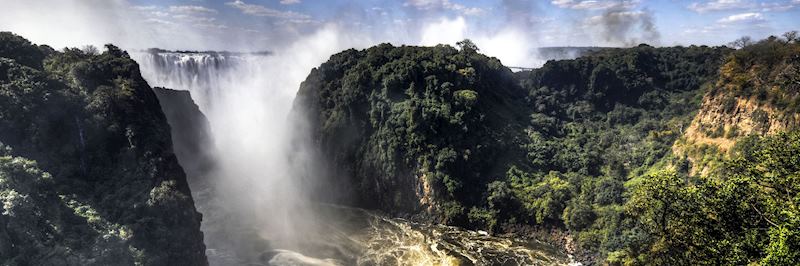 Victoria Falls or Mosi-oa-Tunya (the Smoke that Thunders)