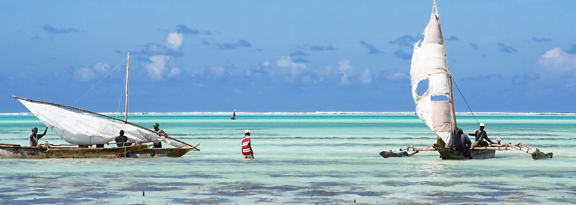 Fishing dhows in Zanzibar