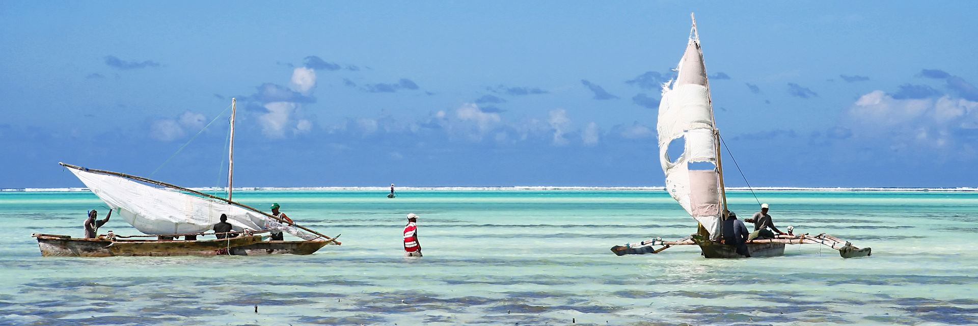 Fishing dhows in Zanzibar