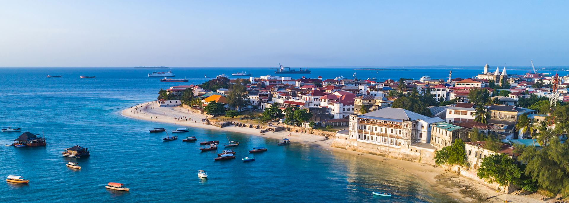 Aerial view of Stone Town