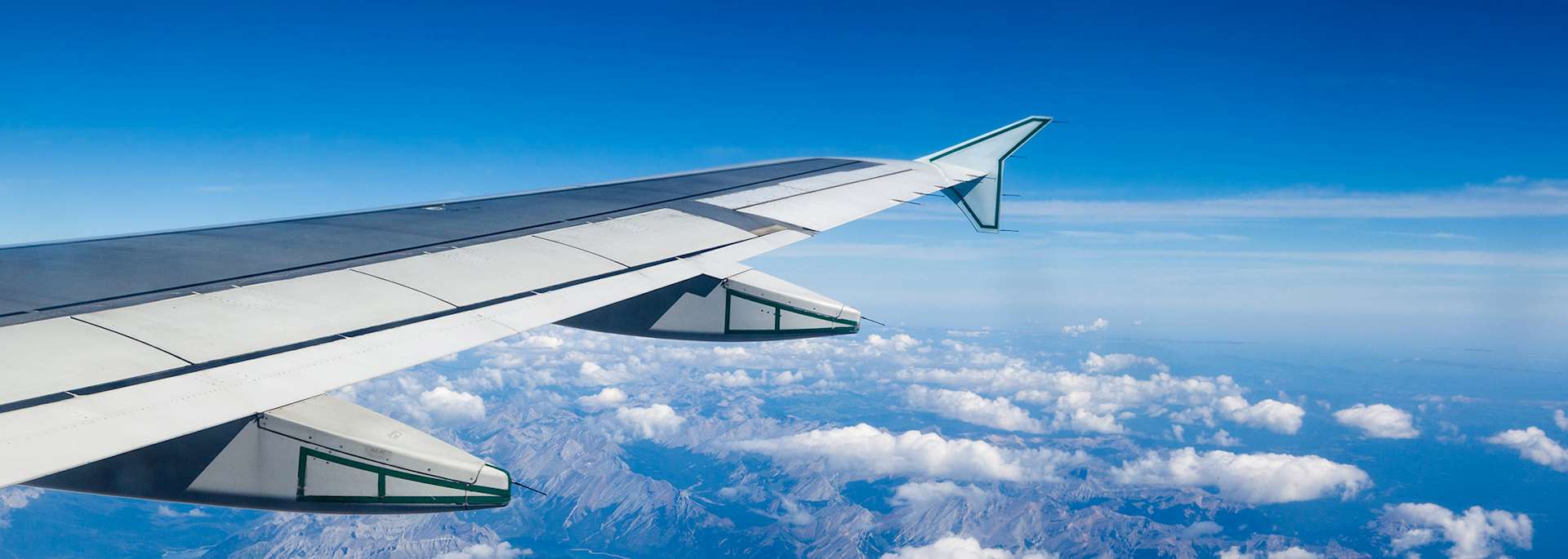 View from airplane window