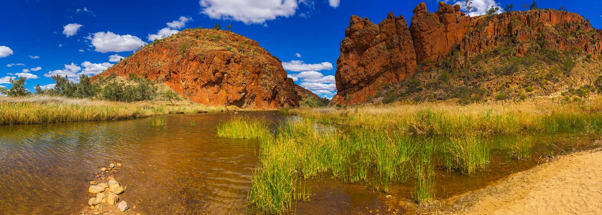 Glen Helen Gorge in the West MacDonnell Ranges, Northern Territory