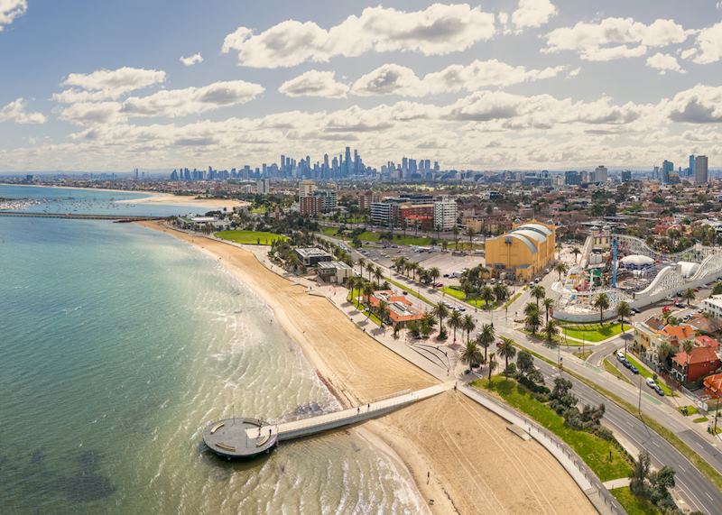 The beach at St Kilda
