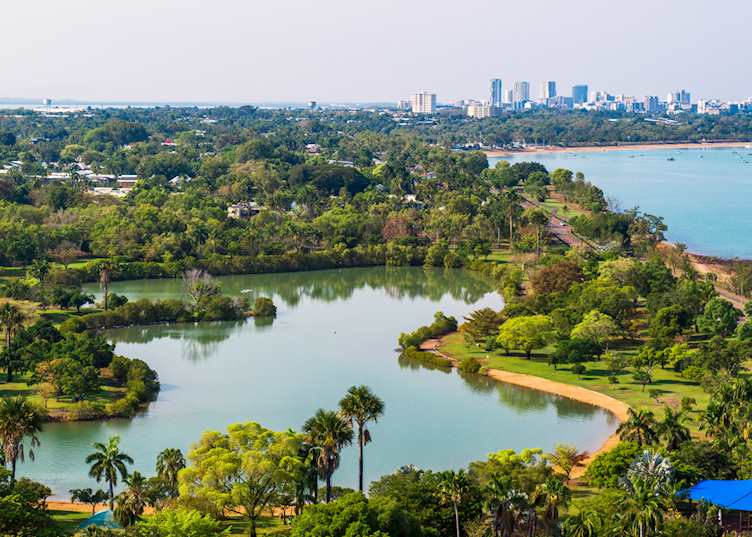 Aerial view of East Point Reserve, Darwin, Northern Territory