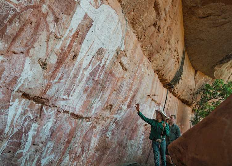 Aboriginal paintings in Cape York, Queensland (© Tourism and Events Queensland)
