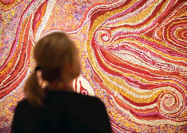 Aboriginal artwork in Alice Springs, Northern Territory