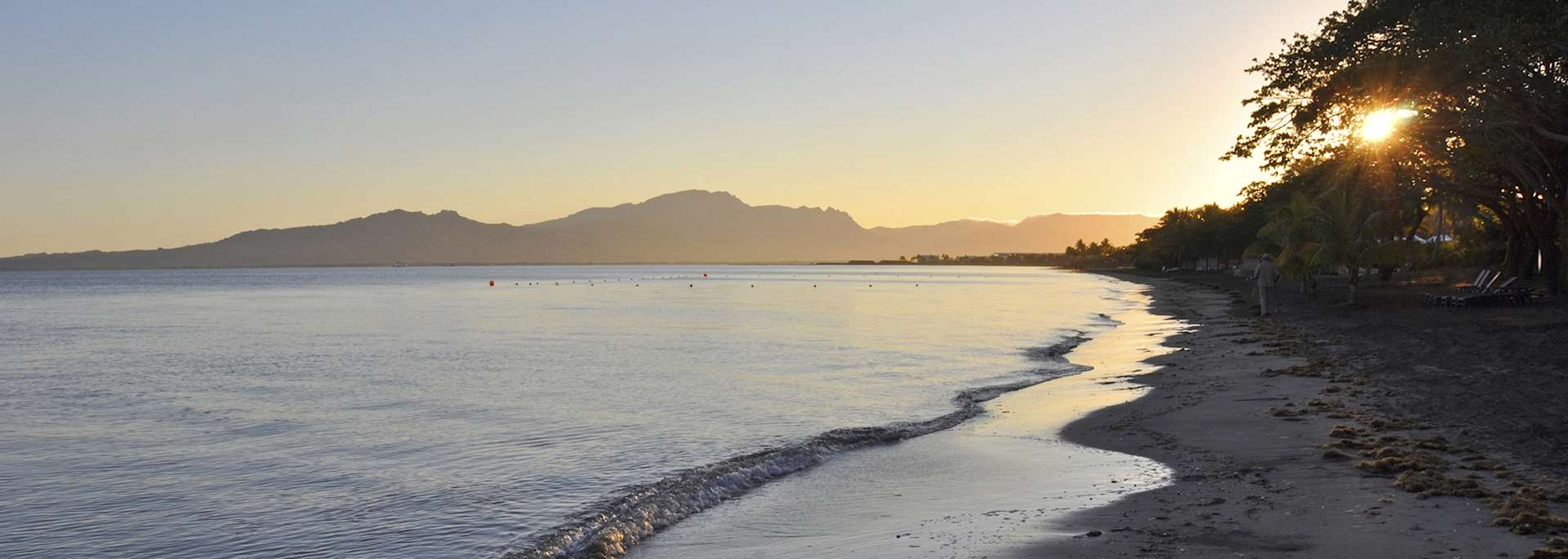 Enjoying the sunset on Denarau Island, Fiji