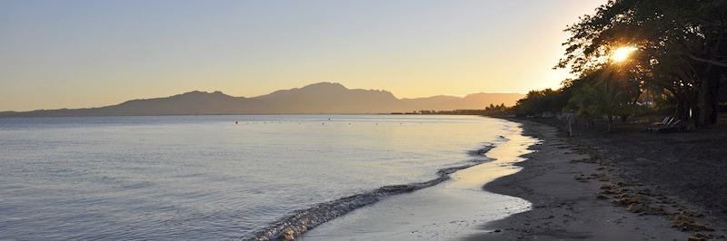 Enjoying the sunset on Denarau Island, Fiji