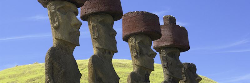 Moai statues on Easter Island