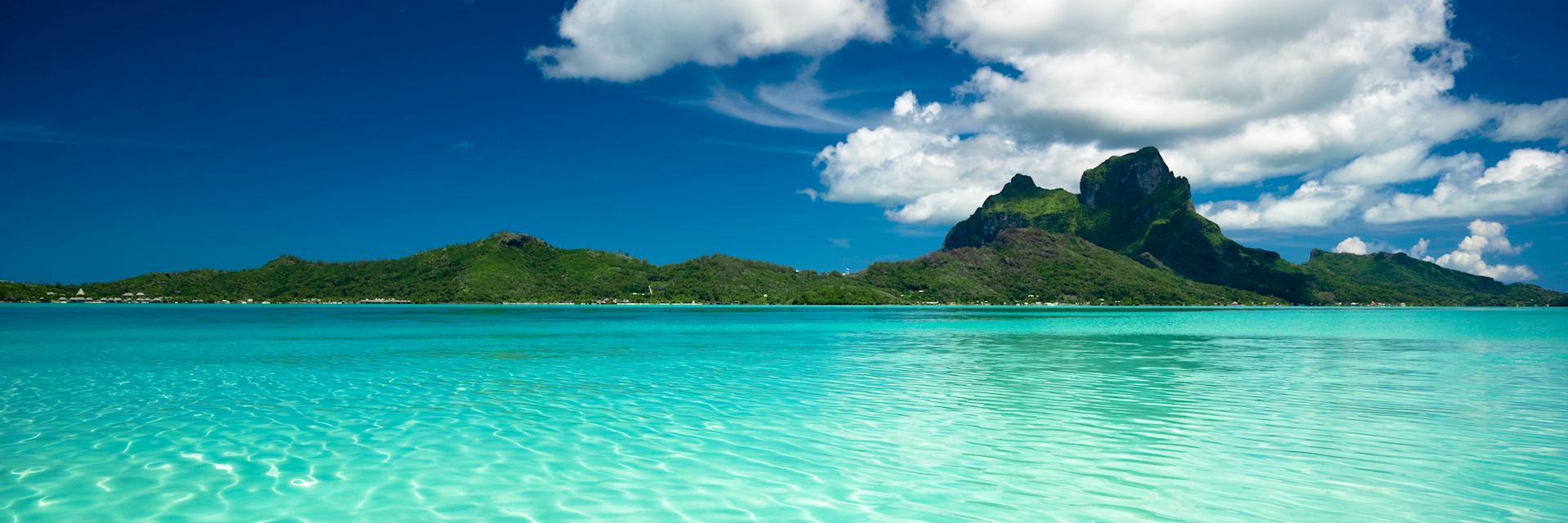 Clear waters off Bora Bora