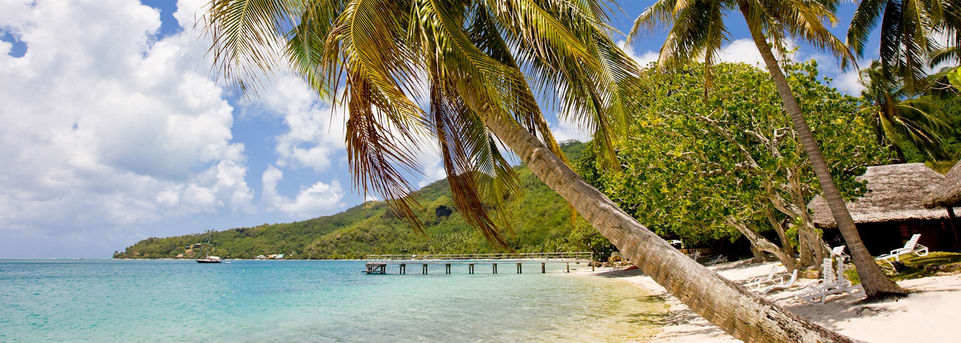 Beach on Huahine Island