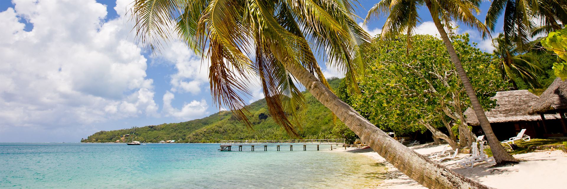 Beach on Huahine Island