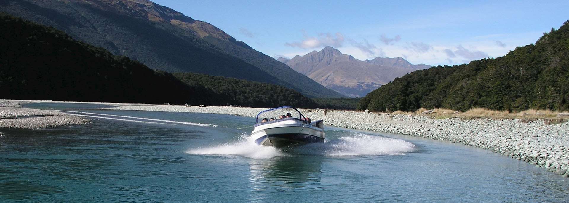 Jet boat on the Dart River