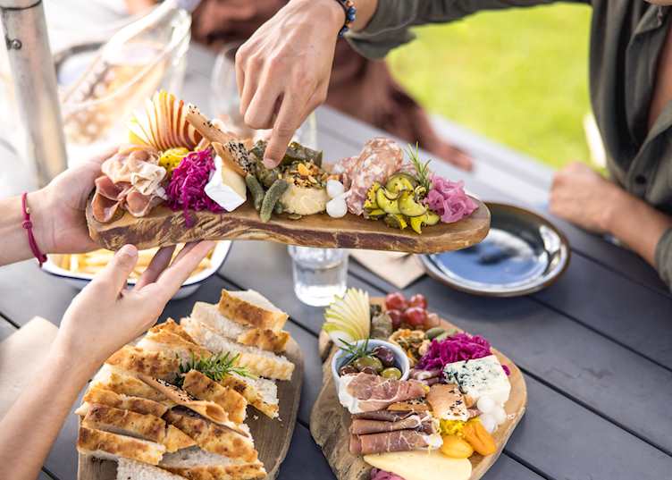 Platter of local food, Waimauku, Auckland