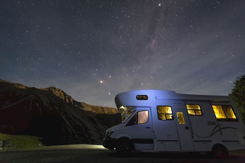 Clear night in New Zealand's South Island