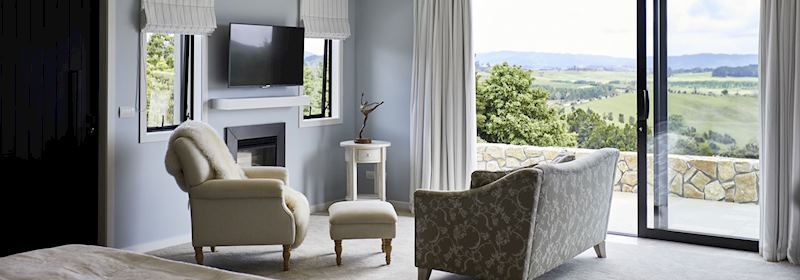 Room with a view at Te Arai Lodge