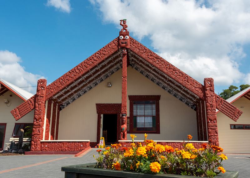 Traditional Māori house in Whakarewarewa, Rotorua