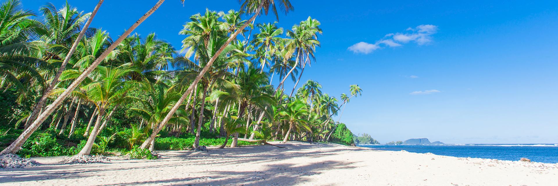 Pristine beach, Samoa