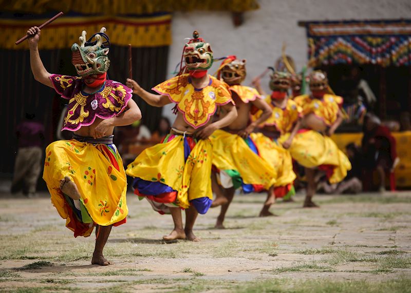 Masked dances in Paro