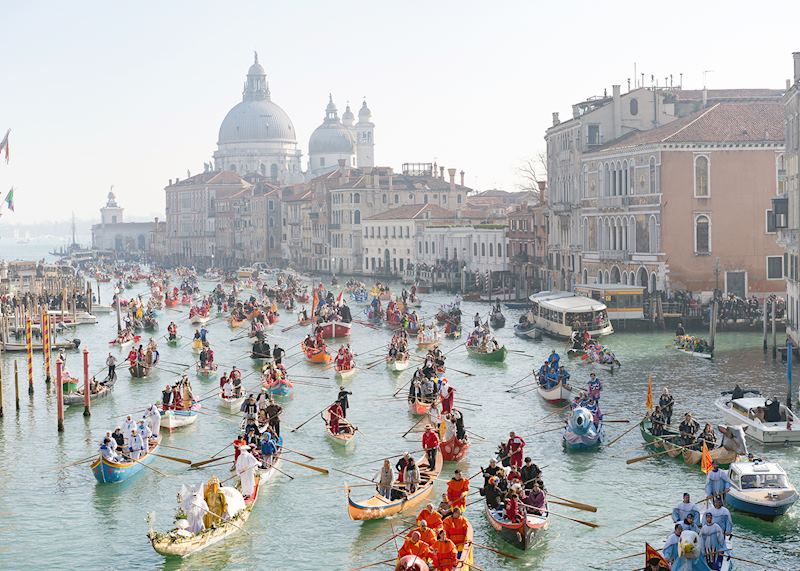 Carnival on the Grand Canal in Venice