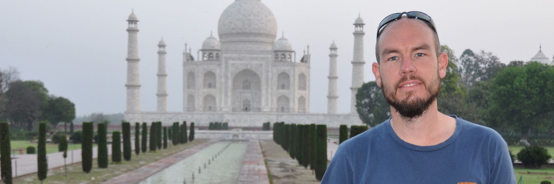 Graham at the Taj Mahal, Agra