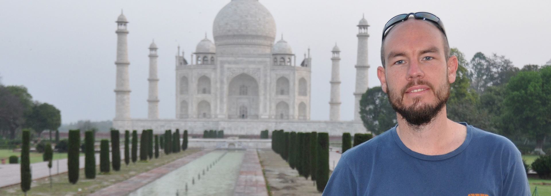 Graham at the Taj Mahal, Agra