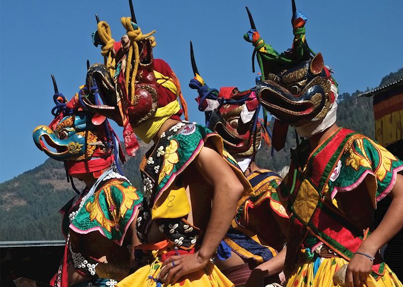 Masked dance festival, Jakar, Bhutan