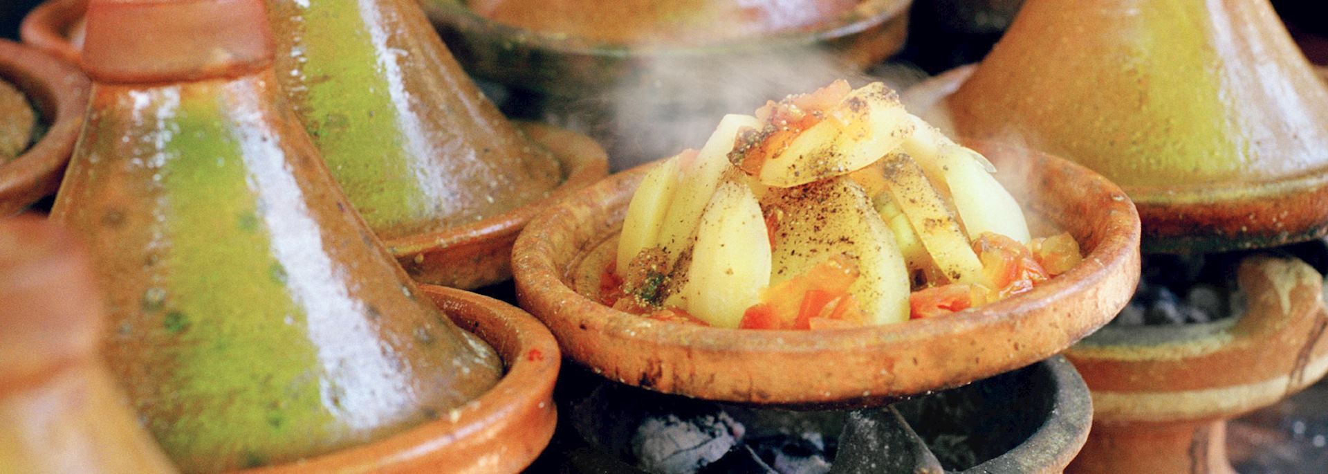 Cooking with tagines in Morocco