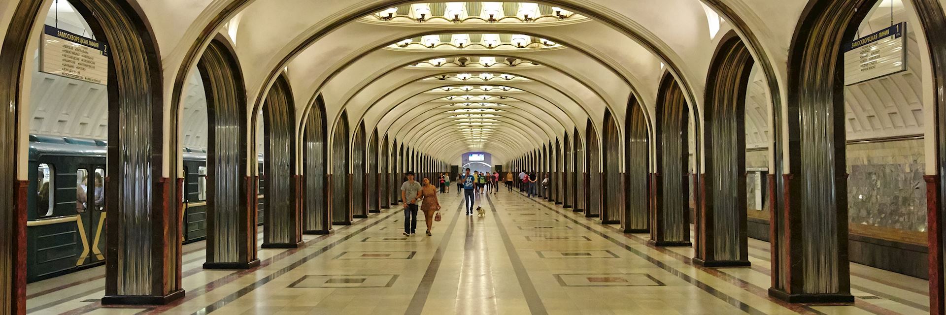 Underground station in Moscow